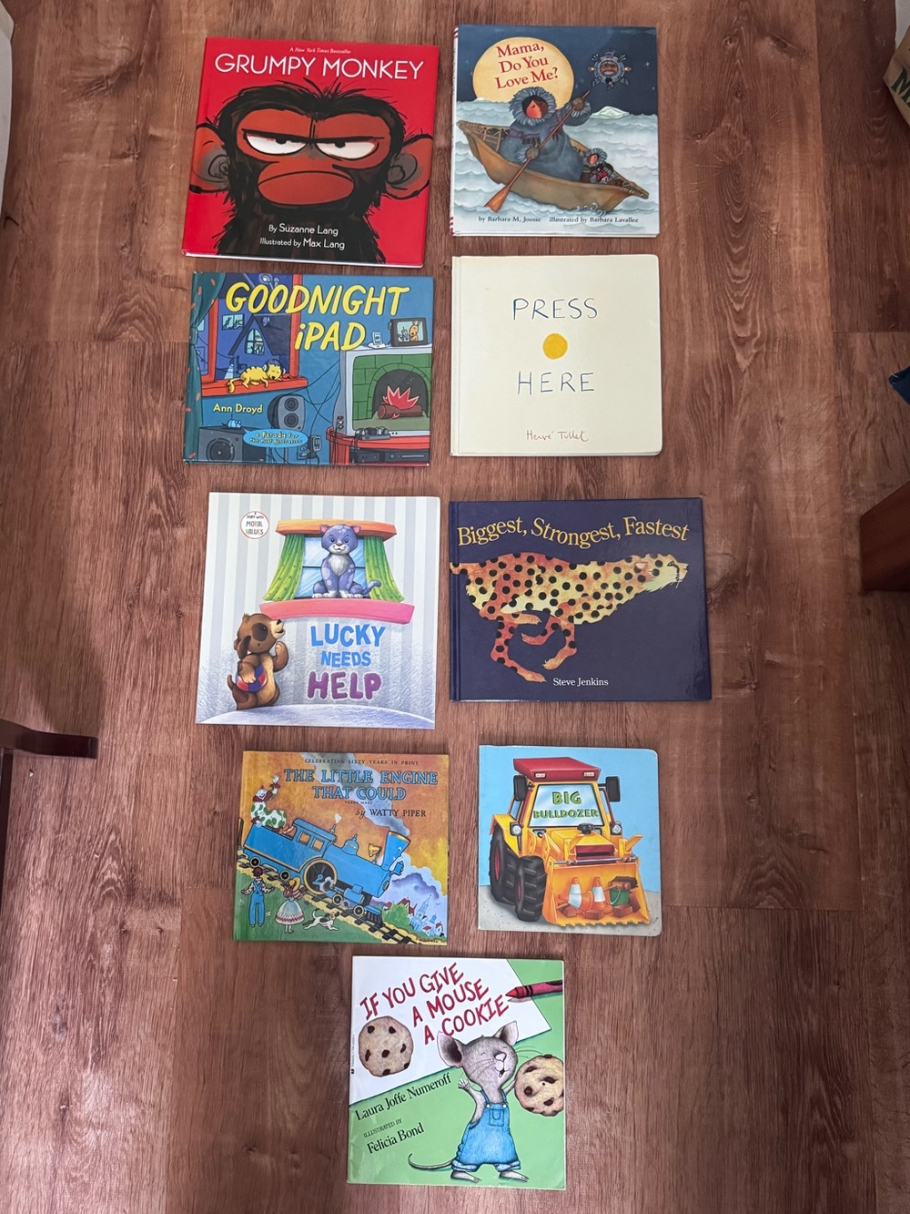 Childrens Picture Book Lot Bundle of 9 - Grumpy Monkey, etc